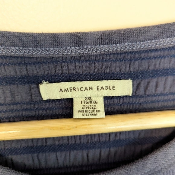 American Eagle Muted Purple Muslin Boxy Tee - Picture 2 of 4
